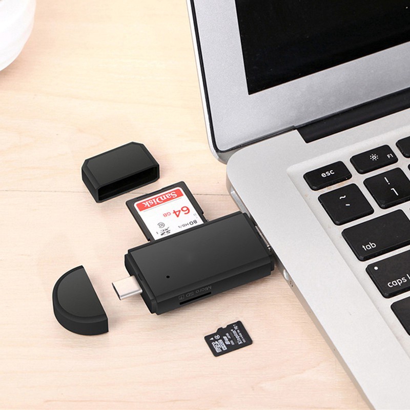 Đầu Đọc Thẻ Nhớ Sd Usb 2.0 Otg Micro Usb Type C