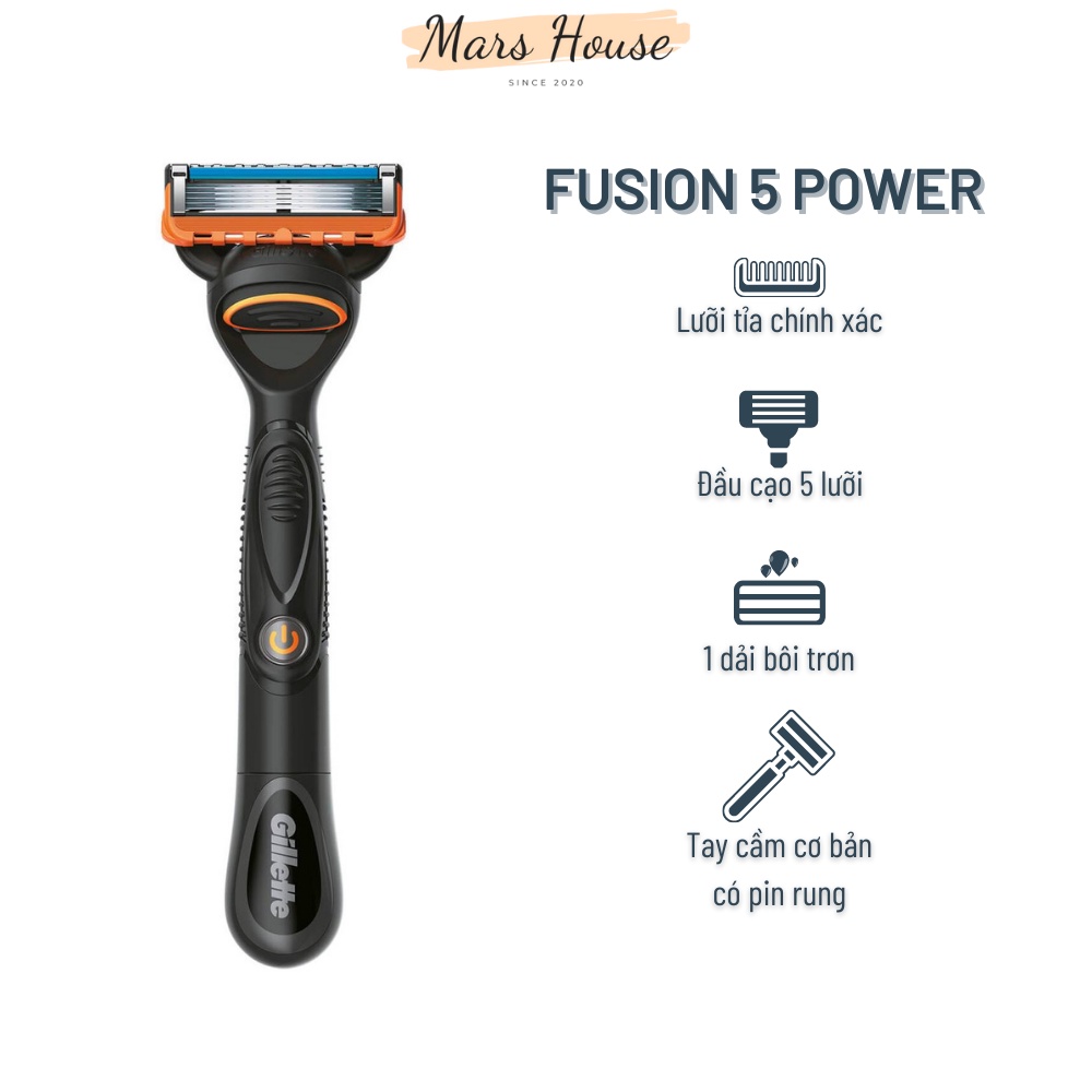 Dao cạo râu 5 lưỡi Gillette Fusion