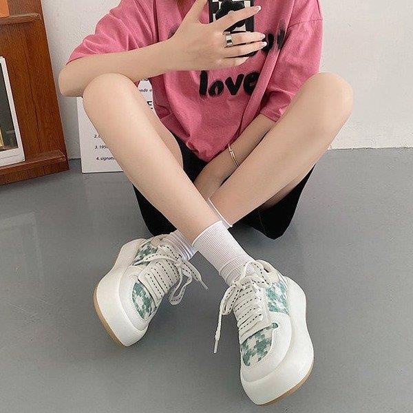 Giày thể thao nữ Ulzzang đế bánh mì vải mềm, giày sneaker nữ năng động trẻ trung hot trend đẹp