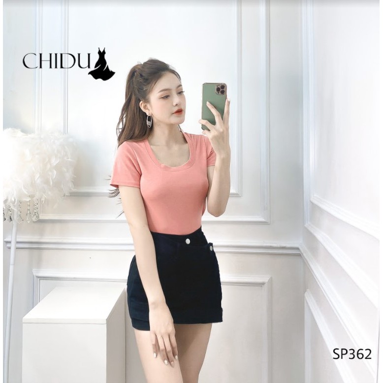 [ Mã WASTAPR giảm 10K đơn 50K] CHIDU Áo thun cổ vuông SP362 | BigBuy360 - bigbuy360.vn