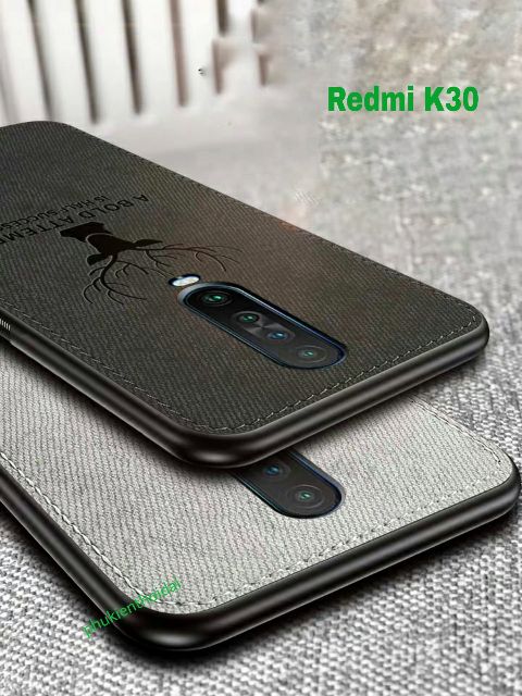 Ốp lưng Redmi K30 / K30 5G / K30 Pro / K40 / Poco F2 Pro / K50 Gaming / K60 / K60 Pro chống sốc vải đầu hươu cao cấp