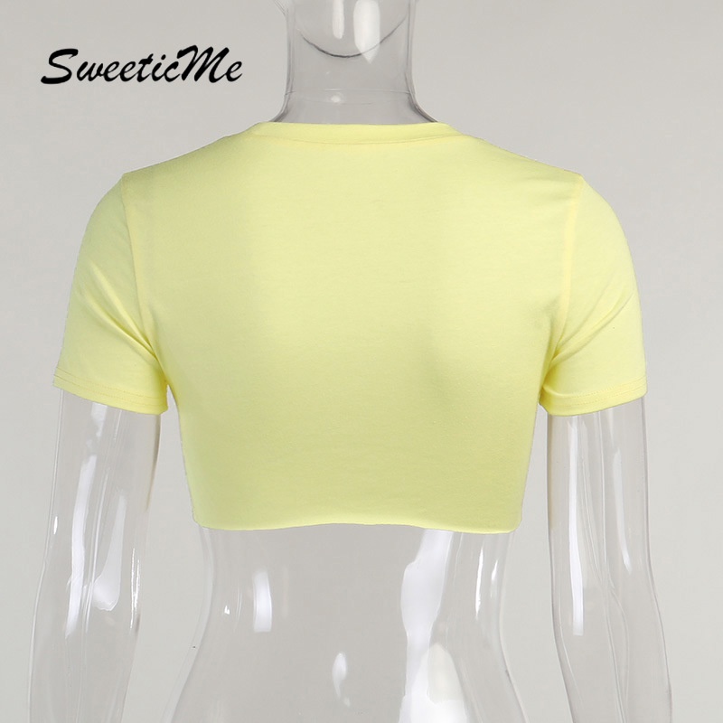 Áo Thun Sweeticme Tay Ngắn In Chữ Gợi Cảm 2021 | BigBuy360 - bigbuy360.vn