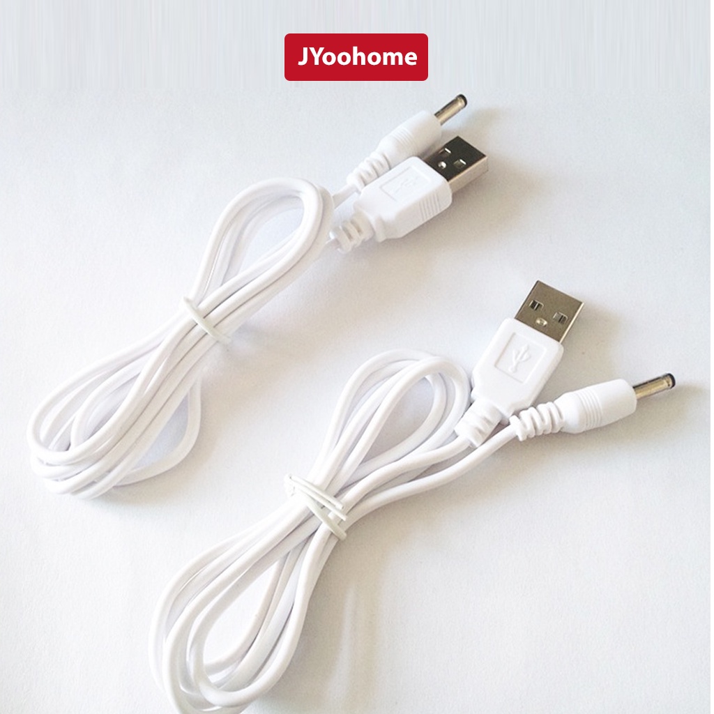 Cáp sạc JYoohome, Cổng cắm USB DC3.5mm dành cho đèn học, máy tạo độ ẩm