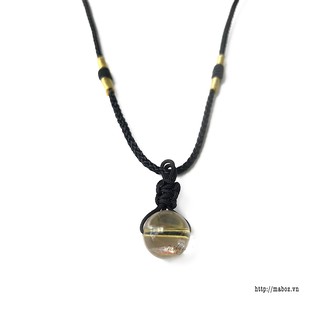 Dây chuyền stoneck đá thạch anh tóc vàng | gold rutilated