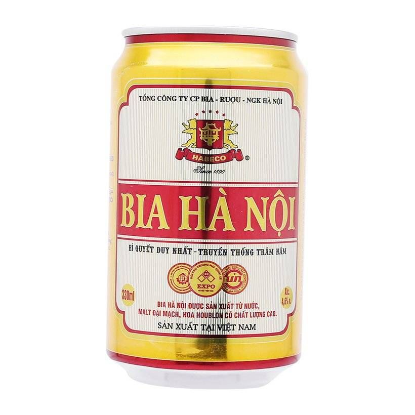 Bia Hà Nội HABECO lon 330ml