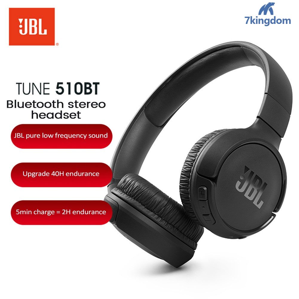 Có sẵn JBL ĐIỀU CHỈNH 510BT Tai Nghe Không Dây Với Active Hủy Bỏ Tiếng Ồn Bluetooth 5.0 Thể Thao Âm Nhạc Tai Nghe COD