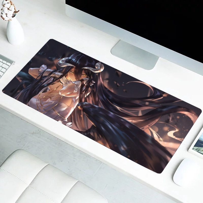 Tấm Lót Chuột Và Bàn Phím Cỡ Lớn In Hình Anime Overlord Dakimakura Albedo Cho Nữ