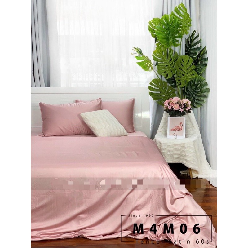 Vải lụa tencel 60s màu trơn cao cấp, khổ lớn 2m5 chuyên dùng may chăn ga gối