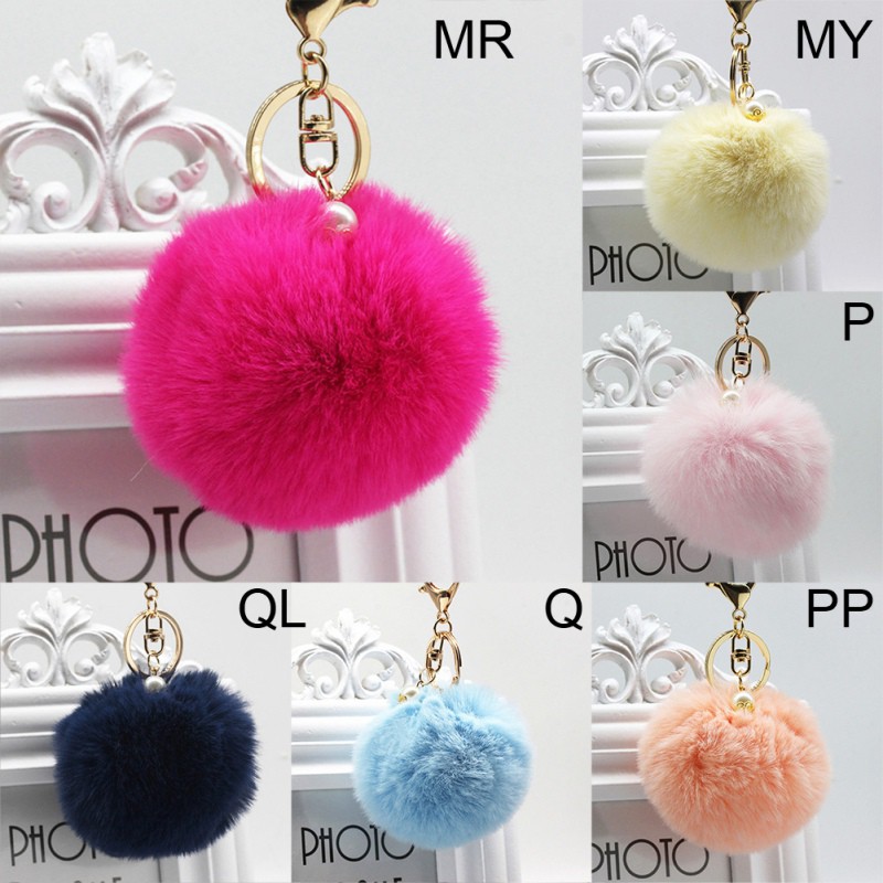 Móc Khóa Đính Ngọc Trai Nhân Tạo Xinh Xắn