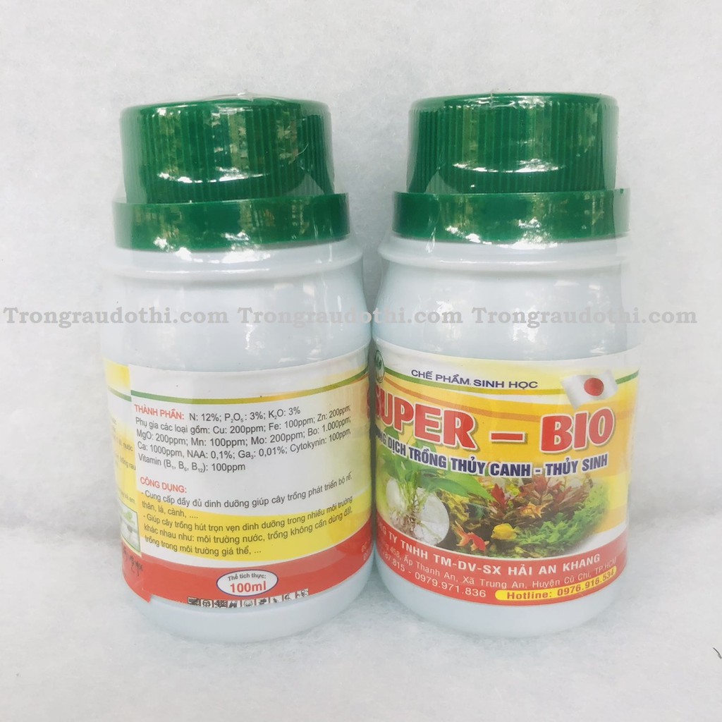 Dung dịch trồng cây thủy sinh, thủy canh Super Bio 100ml