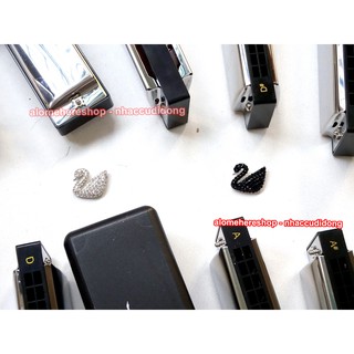 Kèn Harmonica Tremolo Swan Inconceivable SW24 12 Key C/C#/D/D#/E/F/F#/G/G#/A/A#/B (Đen)