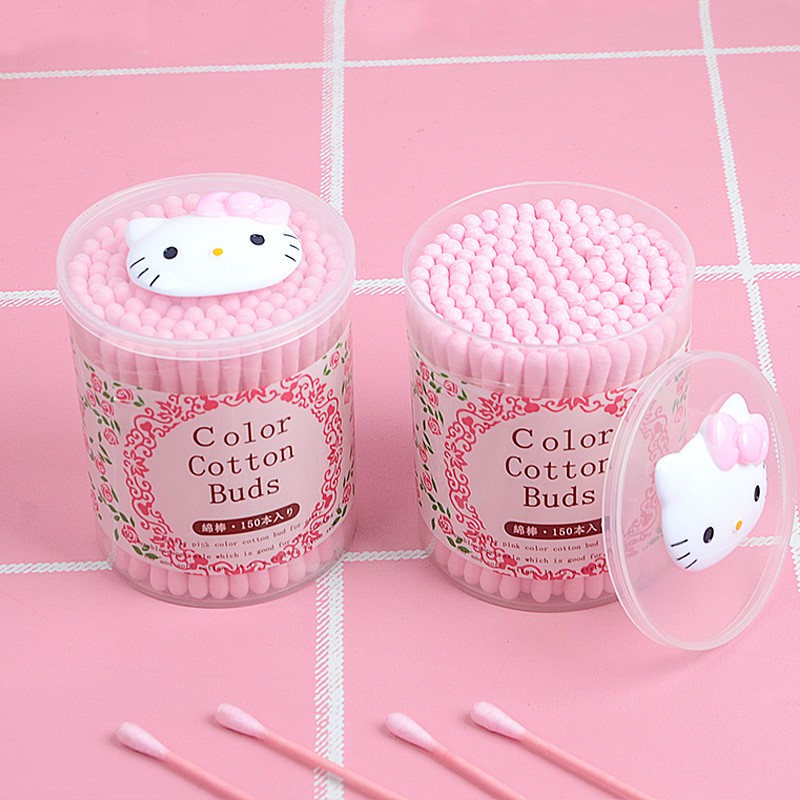 Lọ bông tăm hình Hello Kitty KT178
