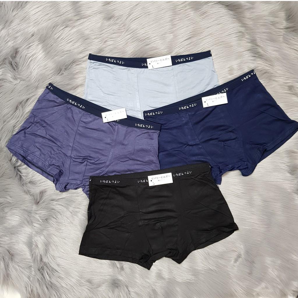 Set 4 Quần Lót Đùi Nam Mu jj Cotton