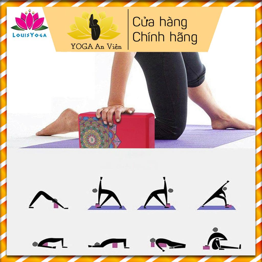 [Chính hãng] Gạch xốp hoa văn eva 7 màu louis hỗ trợ yoga - Yoga An Viên