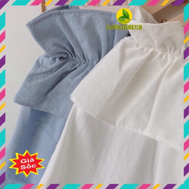 Áo Sơm Mi Kiểu Nữ Trễ Vai Đẹp | Áo Kiểu Nữ Bigsize mềm mát Đẹp Phong Cách Hàn Quốc Candy.Store3138 | BigBuy360 - bigbuy360.vn