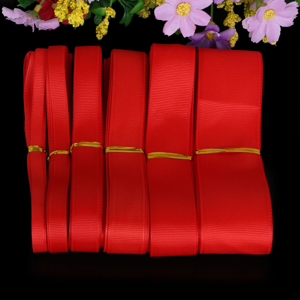 Cuộn dây ruy băng 5yard size 7-38mm dùng để trang trí gói quà