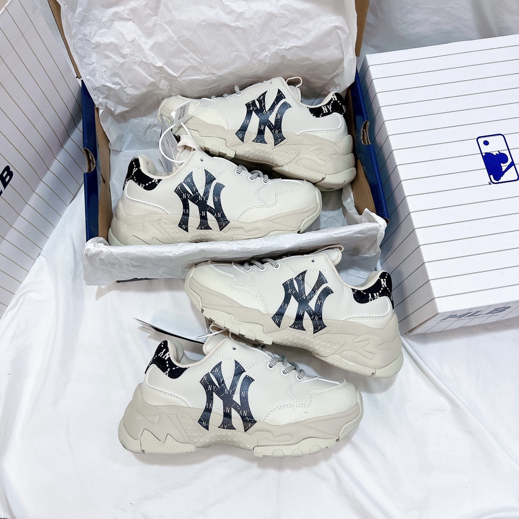Giày thể thao sneaker  MLB Bigball Chunky Mono Heel New York_BEST