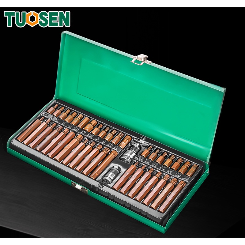 Bộ 40 đầu vít lục giác, hình sao ... các cỡ, Star Screwdriver Star Torx Socket Set - Một sản phẩm của TUOSEN