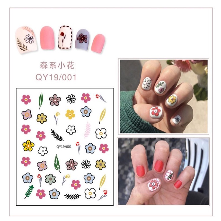 Set sticker dán móng Nail 3D nhiều mẫu mới cho Mẹ và bé