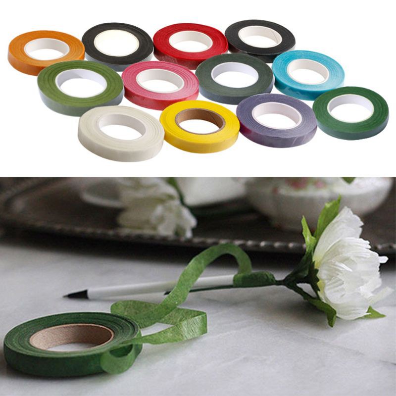Good Floral Stem Wrap Florist Artificial Flower Metallic Tape Wireband Craft Art