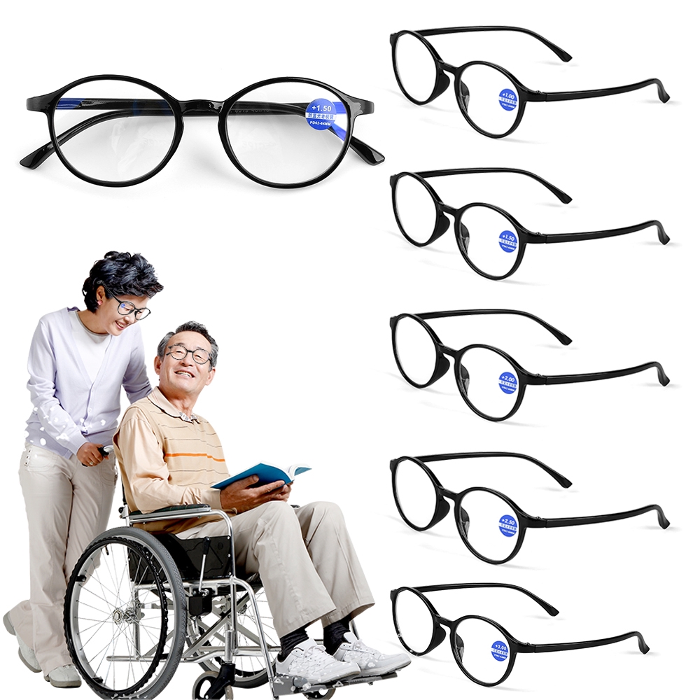 OSIER Classic TR90 Readers Glasses Round Frame Antifatigue Reading Glasses