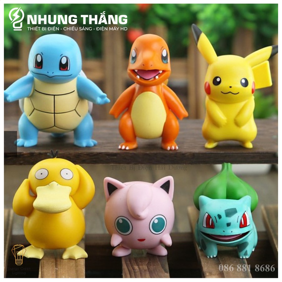 Mô Hình Nhân Vật Pokemon Xinh Xắn Đáng Yêu - Họa Tiết Tinh Xảo - Bảo Hành 12 Tháng