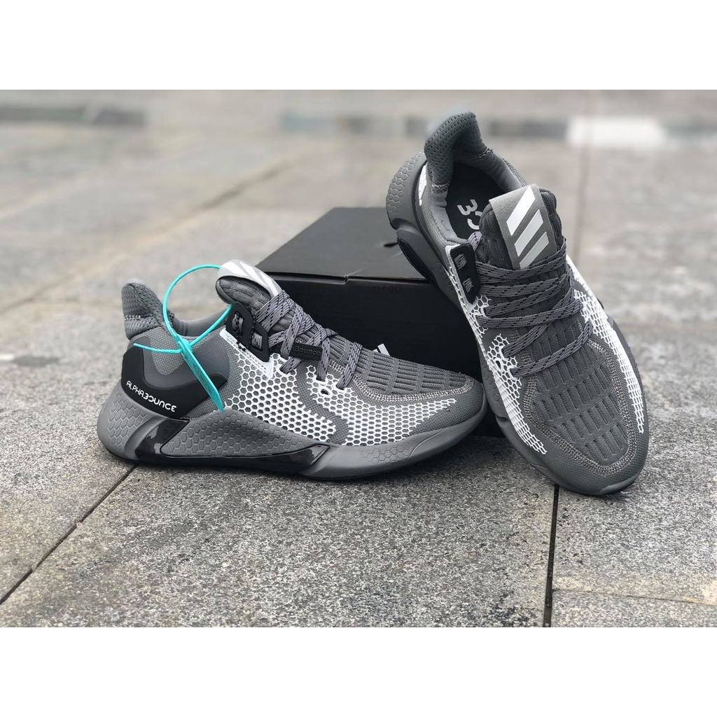 Giày Nam Adidas Alphabounce instinct 2020 Full box - Xám Full