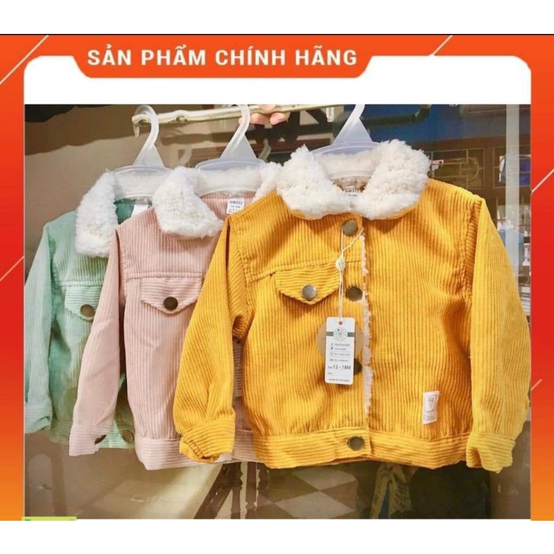 HRNEE_ Áo Khoác Nỉ Nhung Hrnee