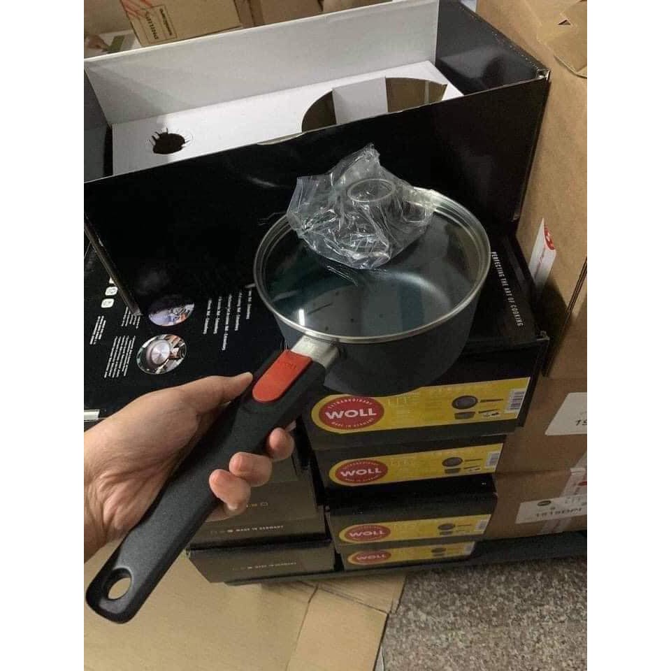 Quánh chống dính bếp từ Woll diamond lite 18cm - Tay cầm có thể tháo rời, dùng được cho máy rửa bát