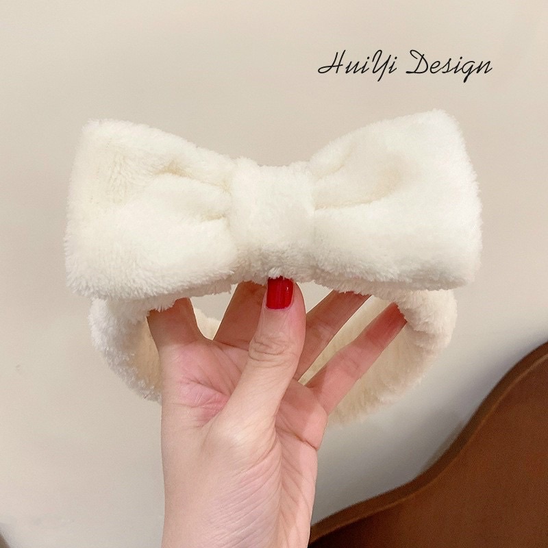 Băng đô nơ trơn phong cách Hàn Quốc nhiều màu xinh xắn cho các bạn gái