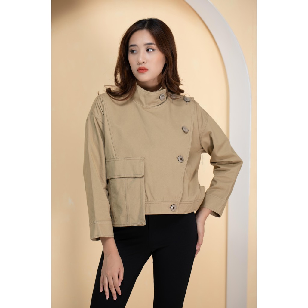 Áo khoác kaki nữ khuy vai A956 NỮ TNG
