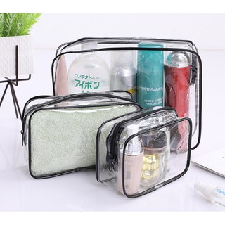 Túi hộp đựng mỹ phẩm đồ trang điểm quần áo du lịch trong suốt