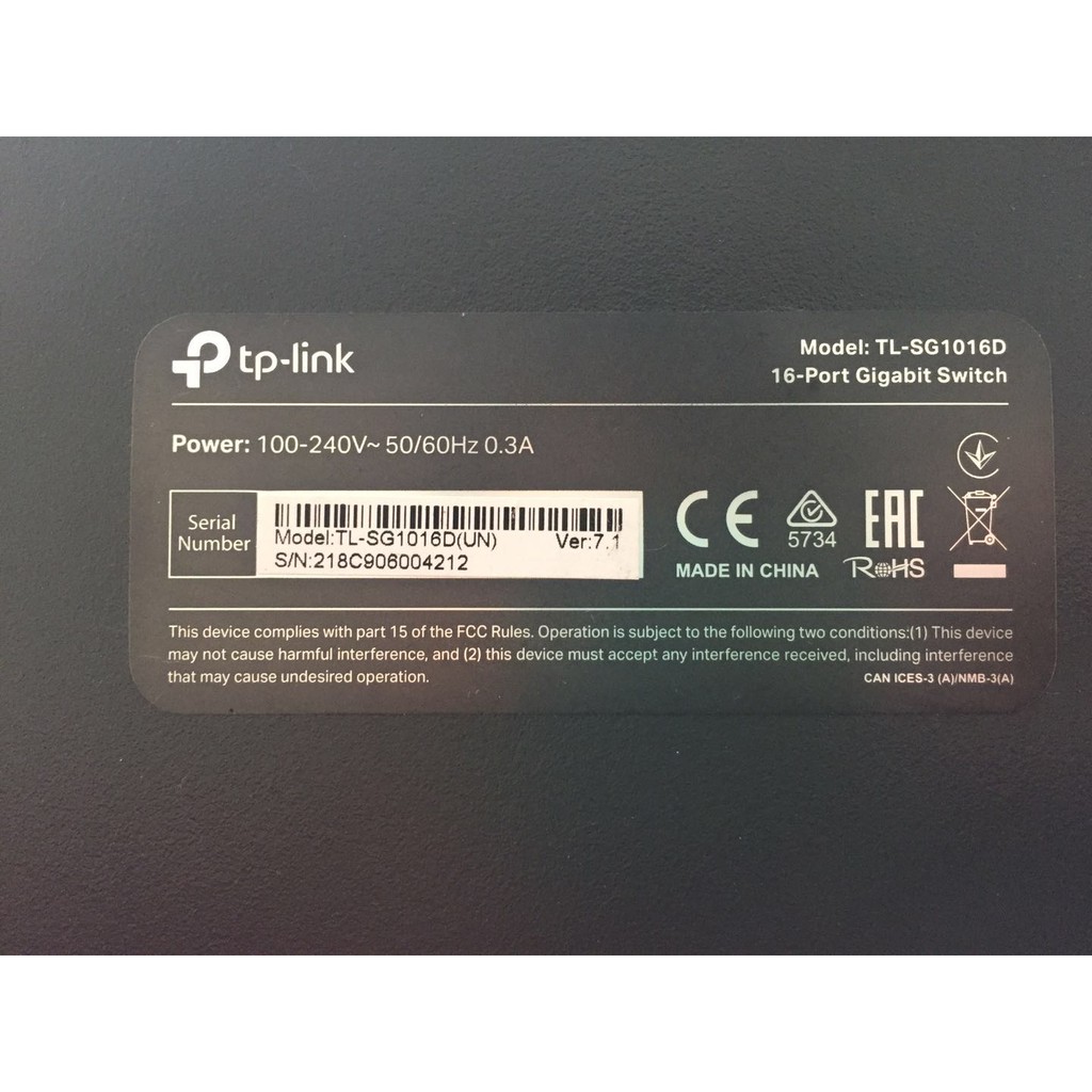 Switch TP-Link TL SG1016D 16-Port Gigabit