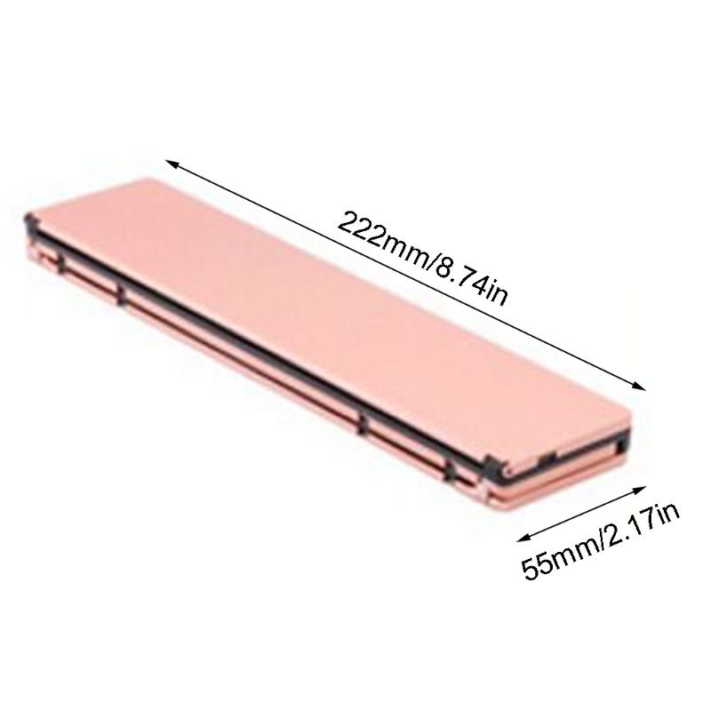 Bàn Phím Bluetooth Không Dây Mini Bằng Hợp Kim Nhôm Có Thể Gấp Lại Và Sạc Lại Tiện Dụng