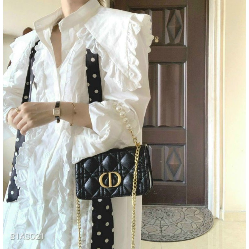 Túi Dior da Pu size 20cm