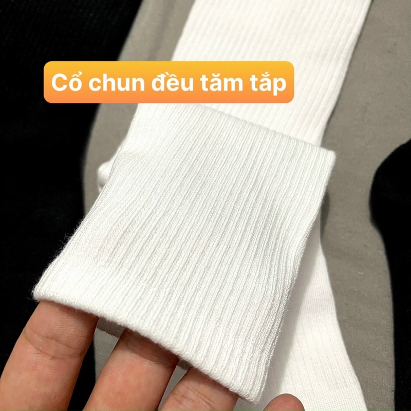 Tất Thể Thao Unisex Nam Nữ Sợi Dệt Kim Kháng Khuẩn Cao Cấp Co Dãn và Đàn Hồi