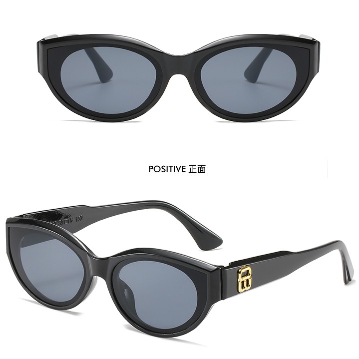 Kính mát mắt mèo gọng tam giác nhỏ thời trang âu mỹ thích hợp cho nam nữ