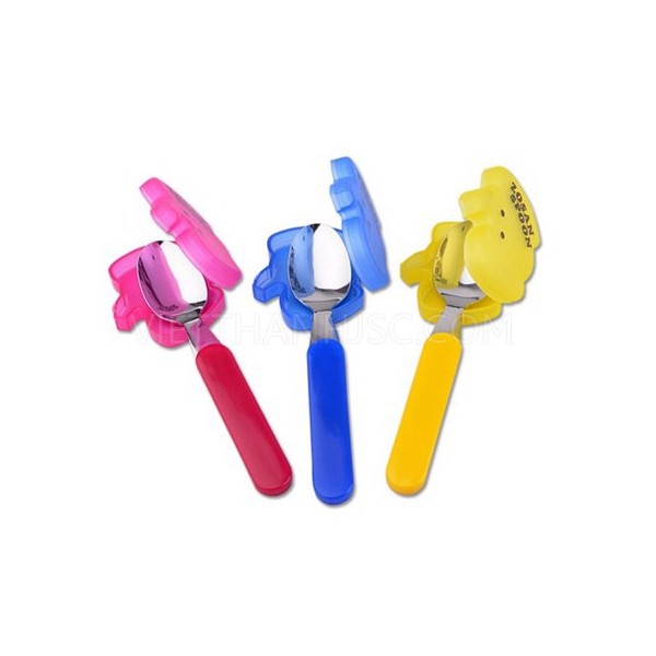 NĨA INOX CHO BÉ KÈM HỘP ĐỰNG HÌNH THÚ. ⚡𝗙𝗥𝗘𝗘 𝗦𝗛𝗜𝗣 ⚡Nĩa inox ăn dặm cho bé có hộp đựng