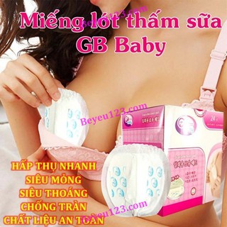 5-24-40 Miếng lót thấm sữa mẹ dùng 1 lần GB BABY (Công nghệ Hàn Quốc)