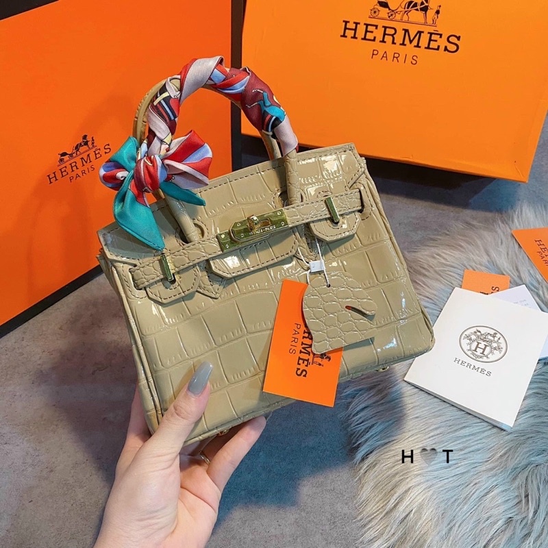 Túi cầm tay Hm mini da rắn