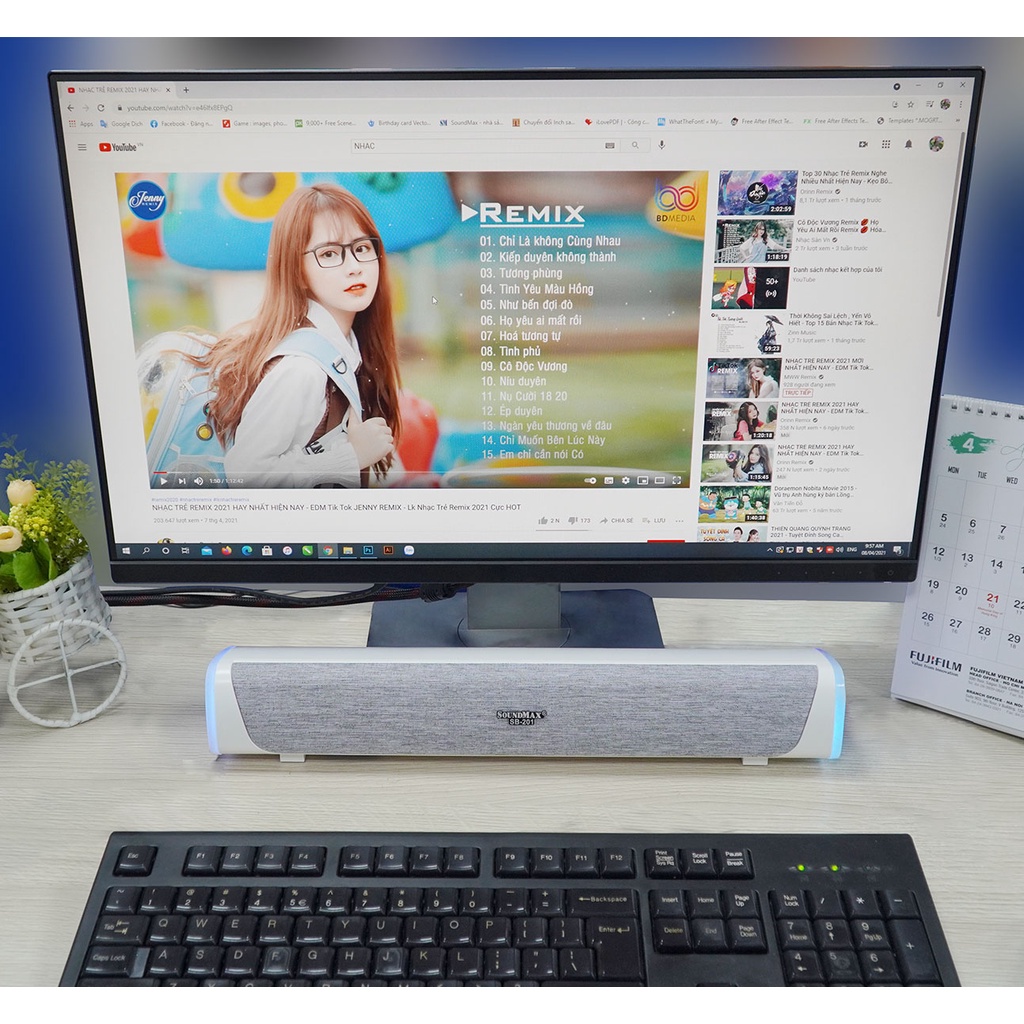 Loa Vi Tính SoundMax SB-201 2.0 12W - Hàng Chính Hãng - Bảo hành 12 tháng