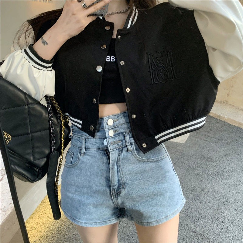Áo Khoác Bóng Chày Form Rộng Phối Màu Phong Cách Hàn Quốc 2021 Cho Nữ | BigBuy360 - bigbuy360.vn