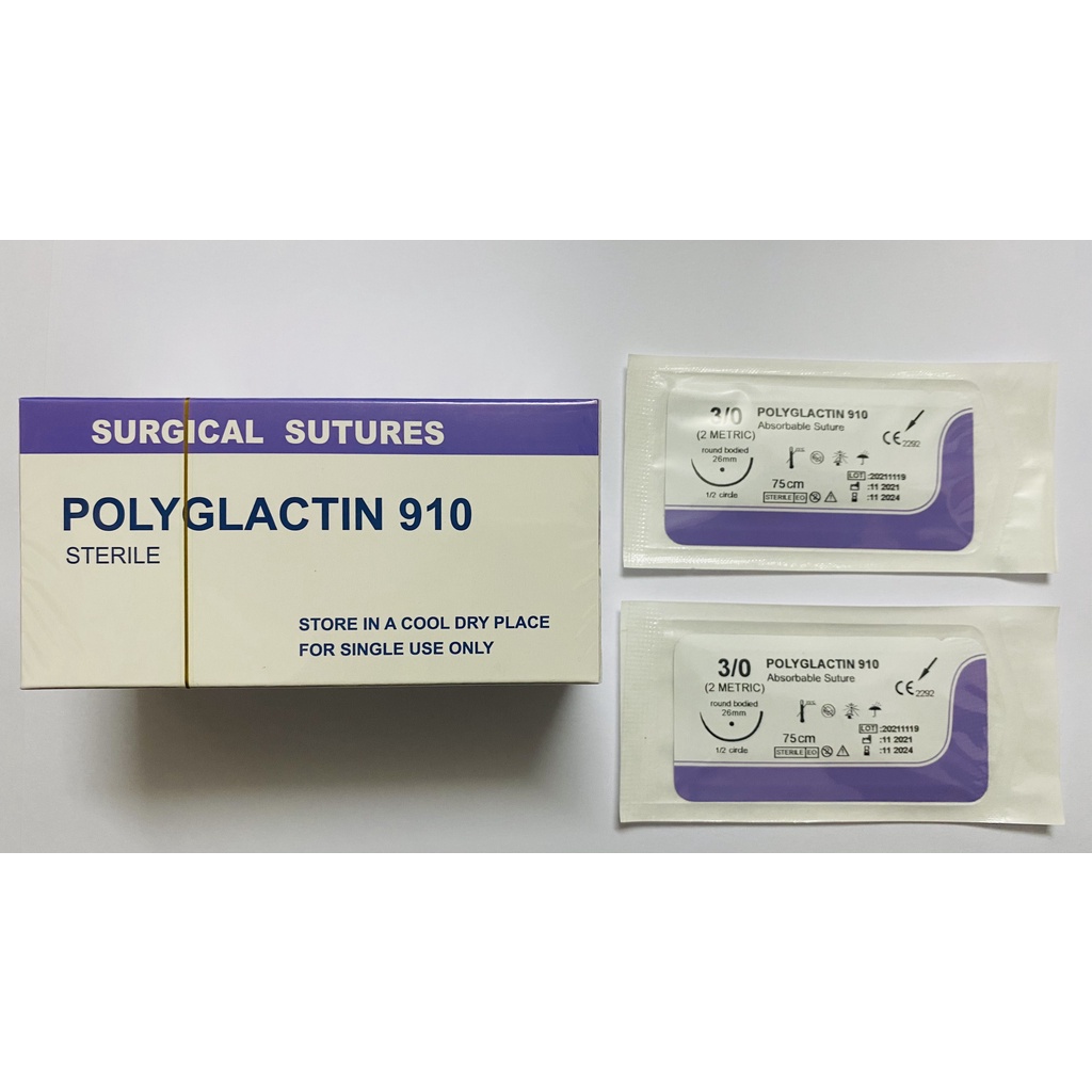 Chỉ phẫu thuật Polyglactin 910, Chỉ tiêu, Chỉ tím, Chỉ Vicryl