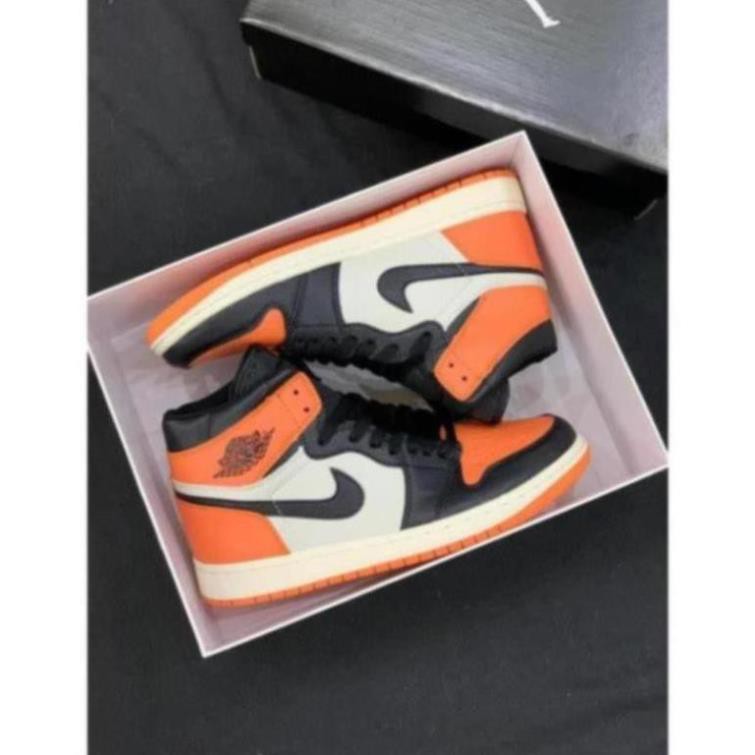 Giày NlKE Đen cam cao cổ chuẩn 1:1 - Full bill/box cực chất | BigBuy360 - bigbuy360.vn