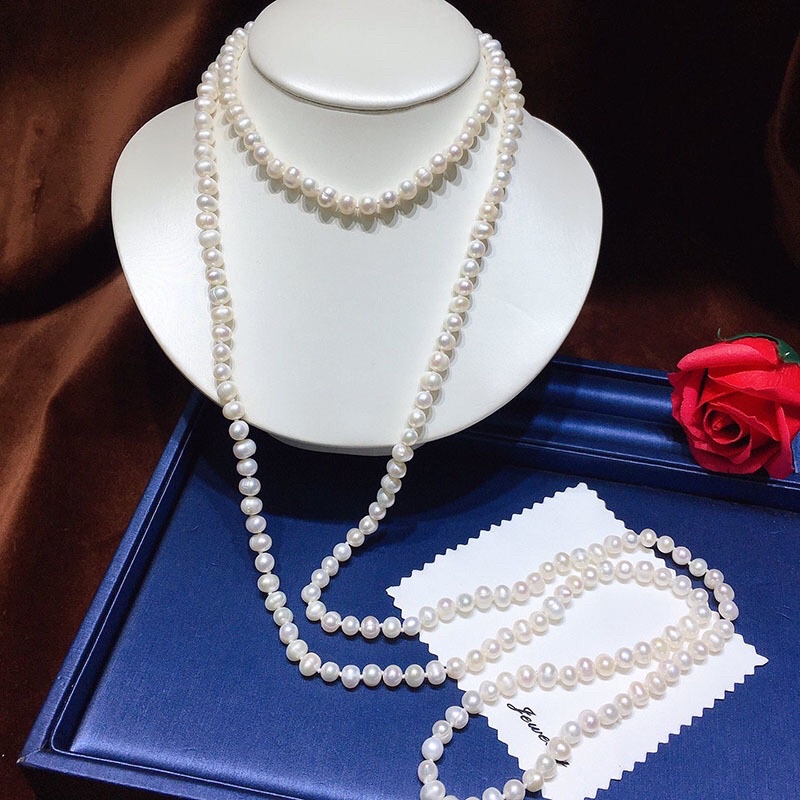 Chuỗi đeo cổ dài 120cm size 7-8ly có kiểm định