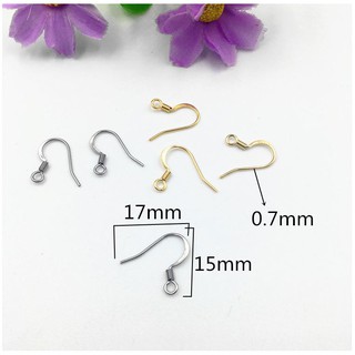 20 móc hoa tai lưỡi liềm bạc 10 đôi