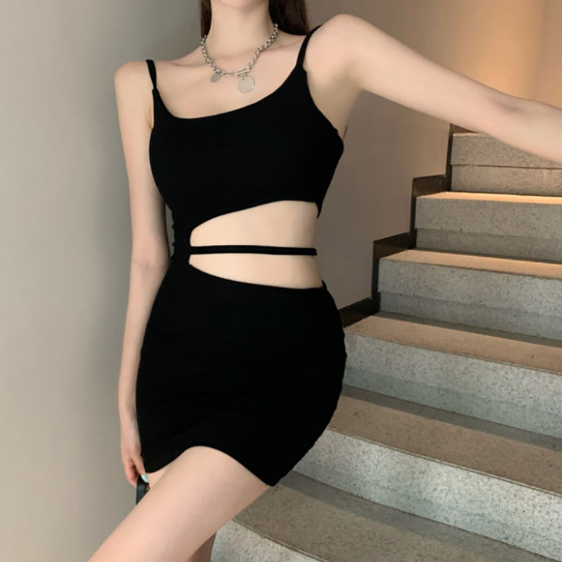 Đầm IELGY dáng ngắn khoét bên hông thời trang mùa hè cho nữ