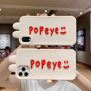 Ốp điện thoại cao su in Popeye cho Iphone 13 Pro Max 12 Pro Max 11 Pro Max Iphone 6 6s 7 8 + SE 2020 XR Xs Max