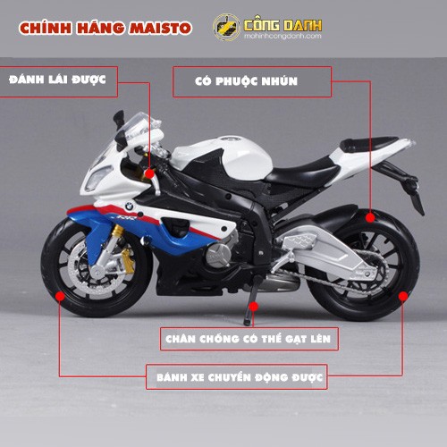 MÔ HÌNH XE BMW S 1000 RR MAISTO 1:12