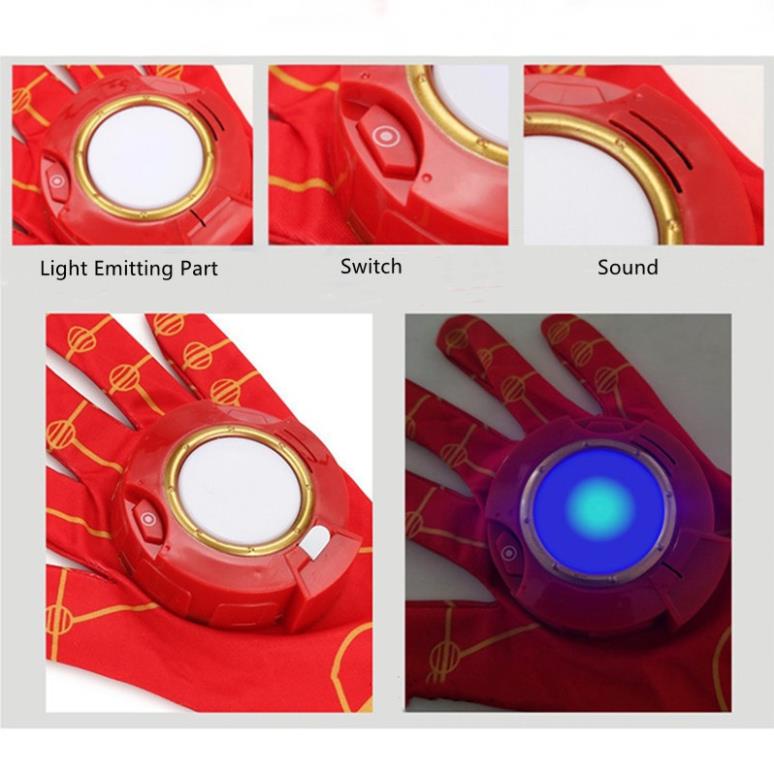 Găng tay hóa trang Iron Man có đèn LED và âm thanh